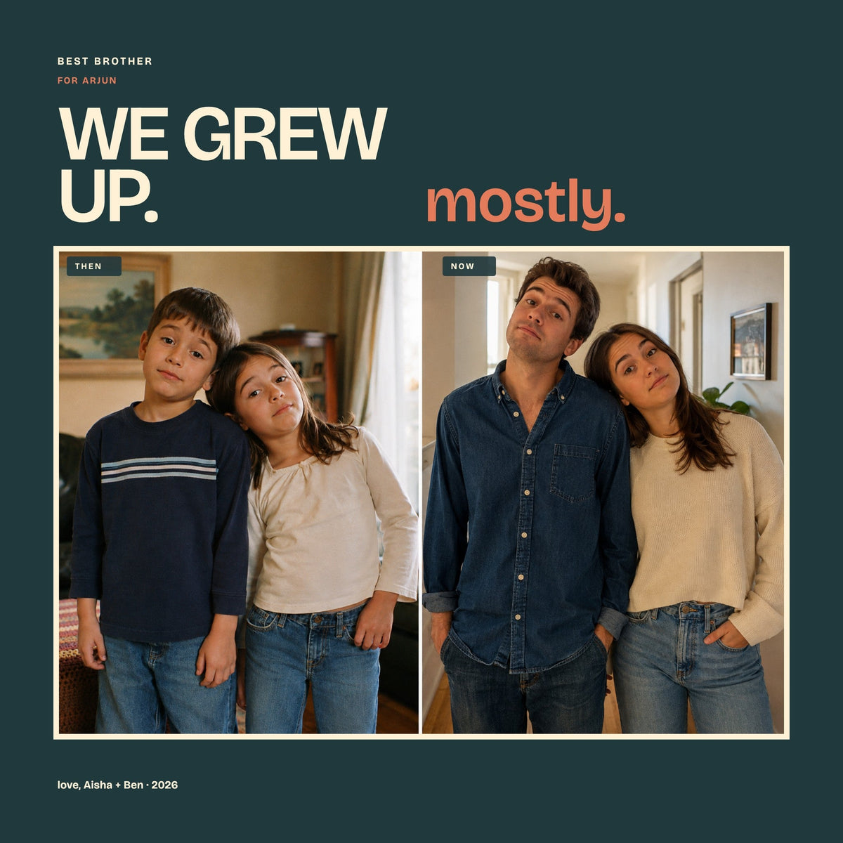 We Grew Up, Mostly, front cover