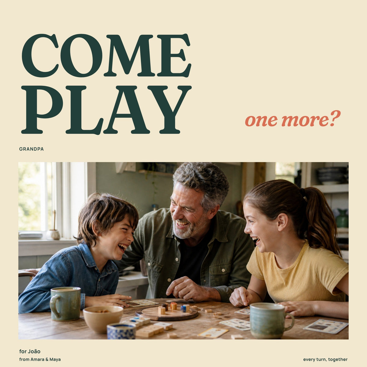 Come Play, One More?, front cover