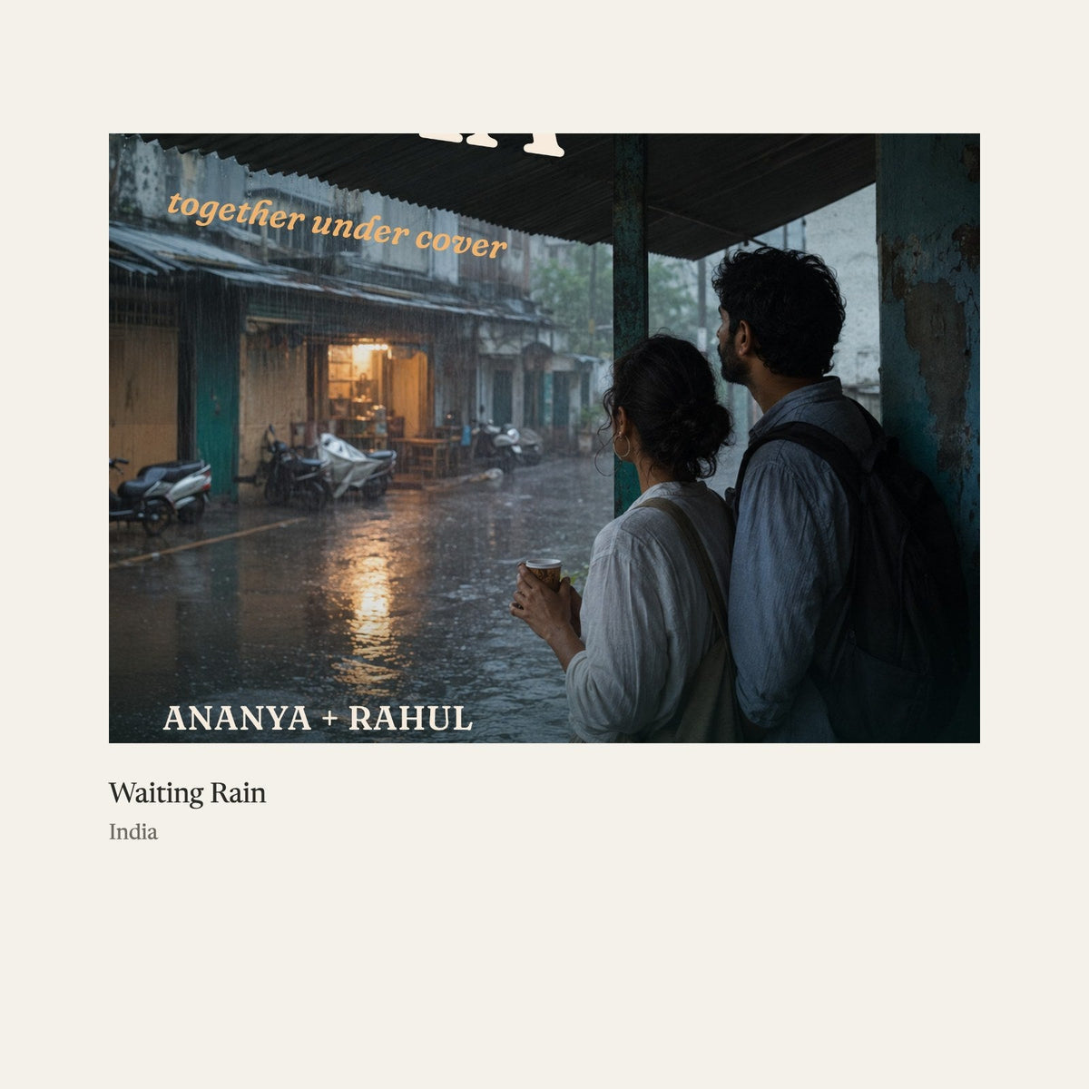 Waiting Rain, an inside page (sample)