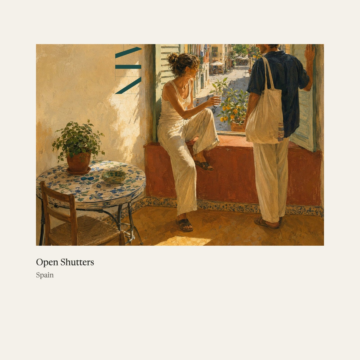 Open Shutters, an inside page (sample)