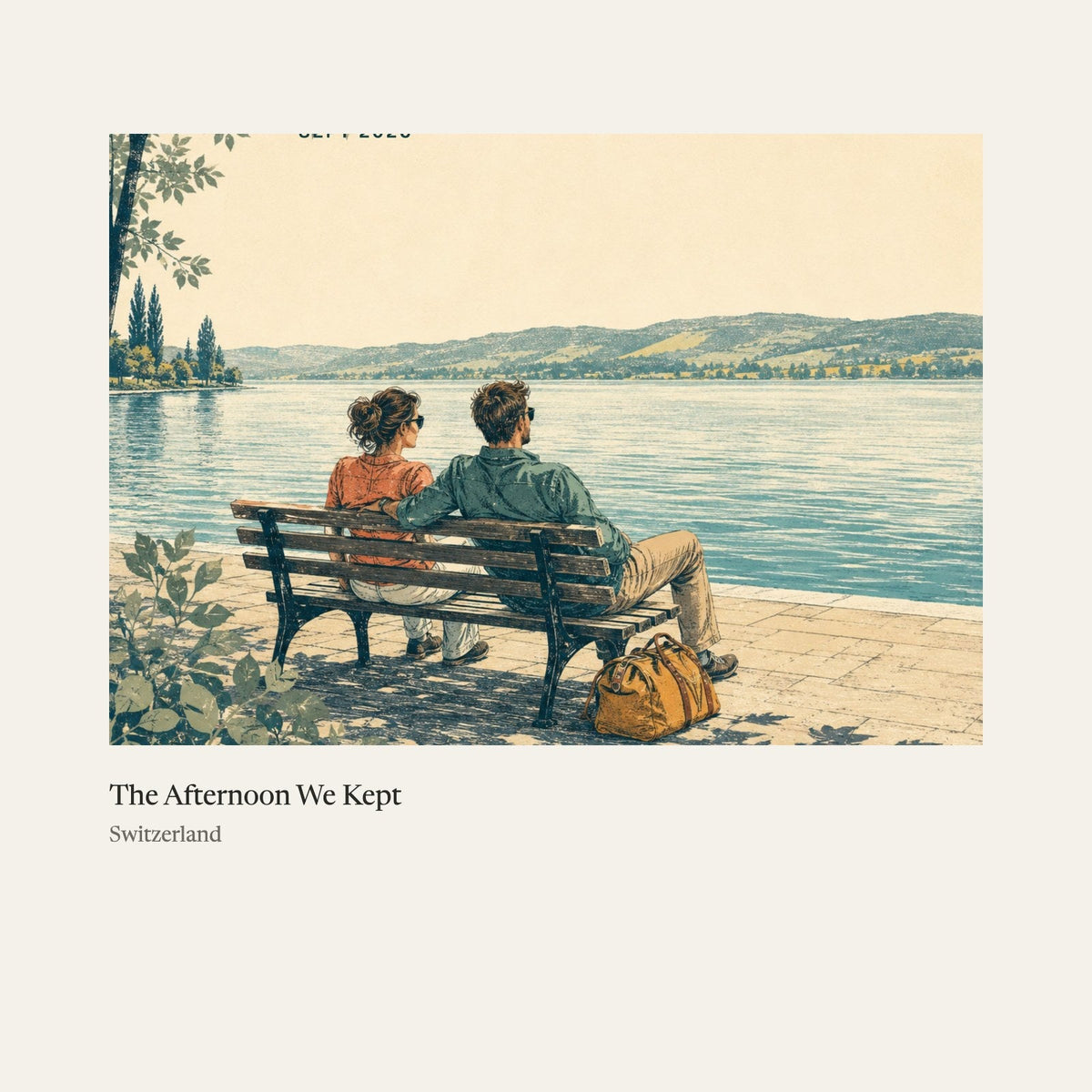 The Afternoon We Kept, an inside page (sample)